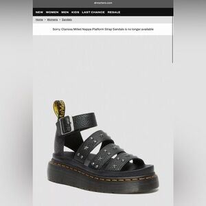 ✨SOLD OUT✨ CLARISSA MILLED NAPPA PLATFORM STRAP SANDALS